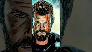 thor sketch..thor drawing..thor drawing shorts..thor realistic painting..thor sketch on Wall..