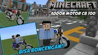 MOTOR CB100 MASUK MINECRAFT?! - Addon Minecraft