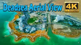 Dead Sea Aerial View in 4k