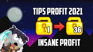 CARA MUDAH PROFIT DARI MODAL 1 WL | PROFIT TERBAIK 2021 - GROWTOPIA INDONESIA