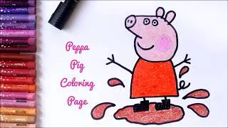 Peppa Pig Coloring Page - Easy Fun Tutorial