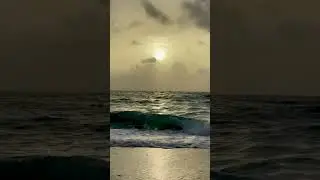There she is! 🌞 6.5.25 #Beach #Ocean #SunriseTime #Saharandust