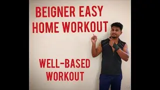 Beigner easy home workout // wall-based Workout // Healthriser ///home workout //