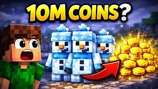 I Tried to Earn 10M Coins in ONE Day Using ONLY Snow Minions 😱 | Skyblock