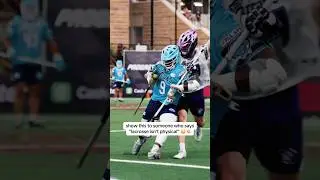 How Did He Hold On To This Ball?!? 😱💥 #lacrosse #lacrossehighlights #tough #physical
