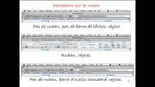 Word 2011 - Initiation module 2 - Ruban, menus et barres d'outils