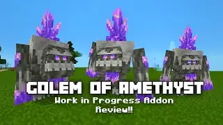 Golem of Amethyst Addon Test || Geode Golem Addon Remake