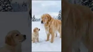 Brave Snow Puppy Saves His Frozen Mother With A Kind Old Lady's Help! #rescue #animals #wildlife