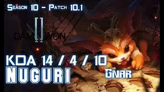 DWG Nuguri GNAR vs IRELIA Top - Patch 10.1 KR Ranked