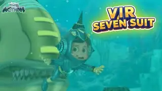Vir The Robot Boy | Vir Ke Piche Robot Fish | Vir Seven Suit Compilation | Wow Action