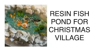 Resin Fish Pond For Christmas Village