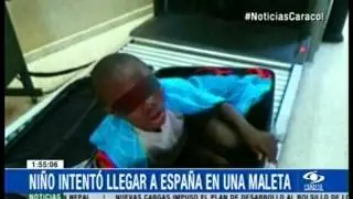 El Drama de &Aacute;frica en Espa&ntilde;a - Un Ni&ntilde;o &Aacute;fricano se oculta en una Maleta