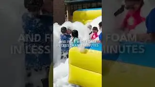 #FoamMachines - Foam party pit - no stand - no foam fan a pit with foam. Use your own #blowermotor