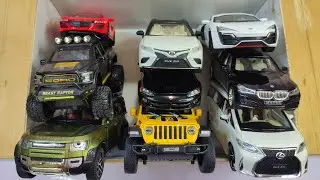 Box full of Mini EV, Supra, Jeep, DHL, Rolls-Royce, Lexus LM300h, Rubicon