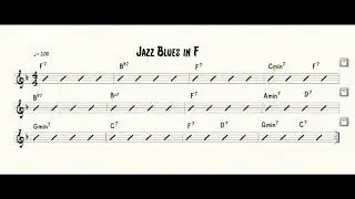 Jazz Blues in F Play-Along