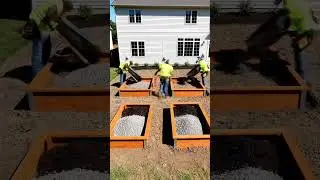Planter beds for home backyard #homeimprovement #garden #homeupgrade #restoration