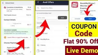 BookMyShow Offers | BookMyShow app coupon code