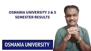 OSMANIA UNIVERSITY 3 & 5 SEMESTER RESULTS #osmania_university