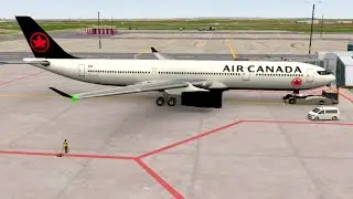 A333 AIR CANADA TAKE-OFF FROM PRAGUE INTERNASIONAL AIRPORT