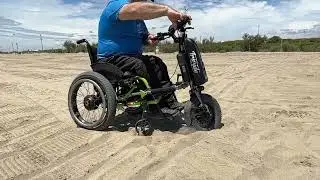 Trekking Power carving on the beach con TRIRIDE