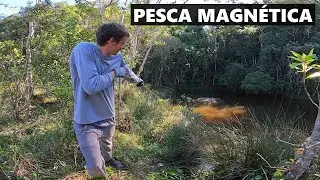 Pesca magnética no LAGO MISTERIOSO