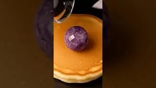 Glittery Amethyst 💜 Spread on Pancakes🥞👀✨#shorts #asmr #asmrsounds #asmrvideo #pancake #fyp