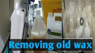 removing old wax of our vinyl tiles/ Saturday task || Em and Enz