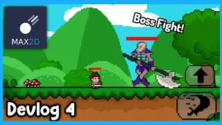 Making a Boss Fight! - 1 week of Game Development in Max2d! (Devlog 4)