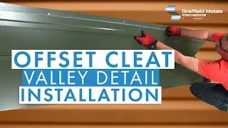 Standing Seam Metal Roofing Installation: Offset Cleat Valley Detail
