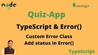 Custom error in TypeScript and updated express error route