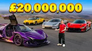 En iyisini bulmak için 20 milyon poundluk hiper arabaları sürdüm!