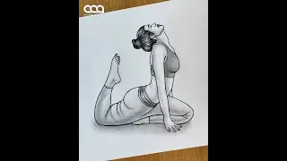 Yoga Drawing | 21 June | World Yoga Day #shorts