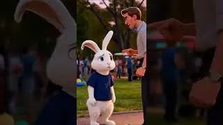 The Little Rabbit Who Sold Balloons After School 😭 #shorts