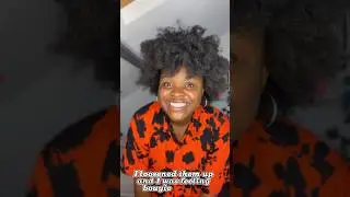 How I make my natural Afro hairstyle step by step #afrohair #afrohairstyle #afrohairtutorial