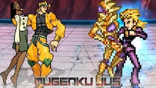 Destiny Dio vs Giorno Giovanna GER. Jojo's Bizarre Adventure MUGEN JUS