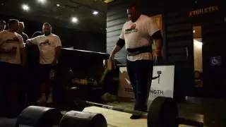 Terry Hollands - World Record Double overhand Axle Deadlift 240kg