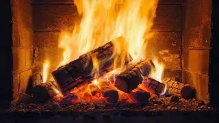 Fireplace &ndash; 10-Hour Burning Logs & Glowing Embers | Dramatic Firelight in Full HD
