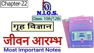 NIOS | Class-10/12 | Home Science | Chapter-22