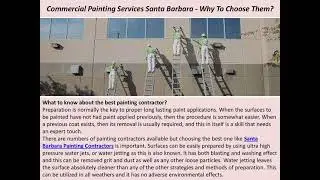 Commercial Painting Services Santa Barbara - Why To Choose Them?