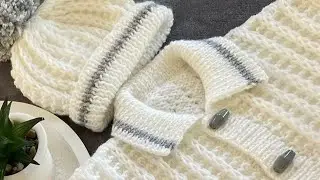 Marvelous Unique Baby Sweater Design Hand Knitting Pattern 