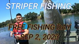 STRIPER FISHING FREE FISHING DAY IS SEP 2, 2023