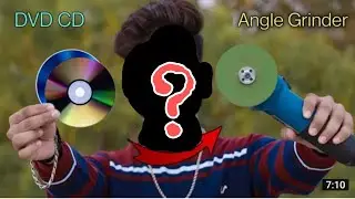 Powerful Angle Grinder VS Music cd Experiment || crazy dhaker