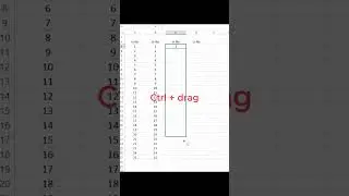 Add serial number in excel #excel #trick #shorts #amazing #tips #tricks #viral @Amazingtrick001