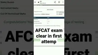 AFCAT 2022 exam clear in first attempt #afcat #result #shorts  ..AFCAT 2/2022 exam result#reels