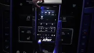 Before and after transformation of Infiniti mark 6 after installing Aucar Headunit #aucar #tesla