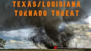 🔴 CHASING THE THREAT FOR STRONG TORNADOES IN EAST TEXAS - LIVE STORM CHASERS
