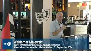 Gru&szlig;wort des poln. Stadtpr&auml;sidenten von Allenstein, Robert Szewczyk, verlesen von Waldemar Malewski