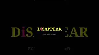 Disappear Text | CSS Text Hover Effects