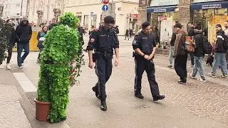 Bushman prank:Fantastic scary day in Innsbruck_Austria😂😝🤣👻