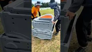 Portable folding boat: A lightweight, quick-assembly boat that's easy to carry for water activities